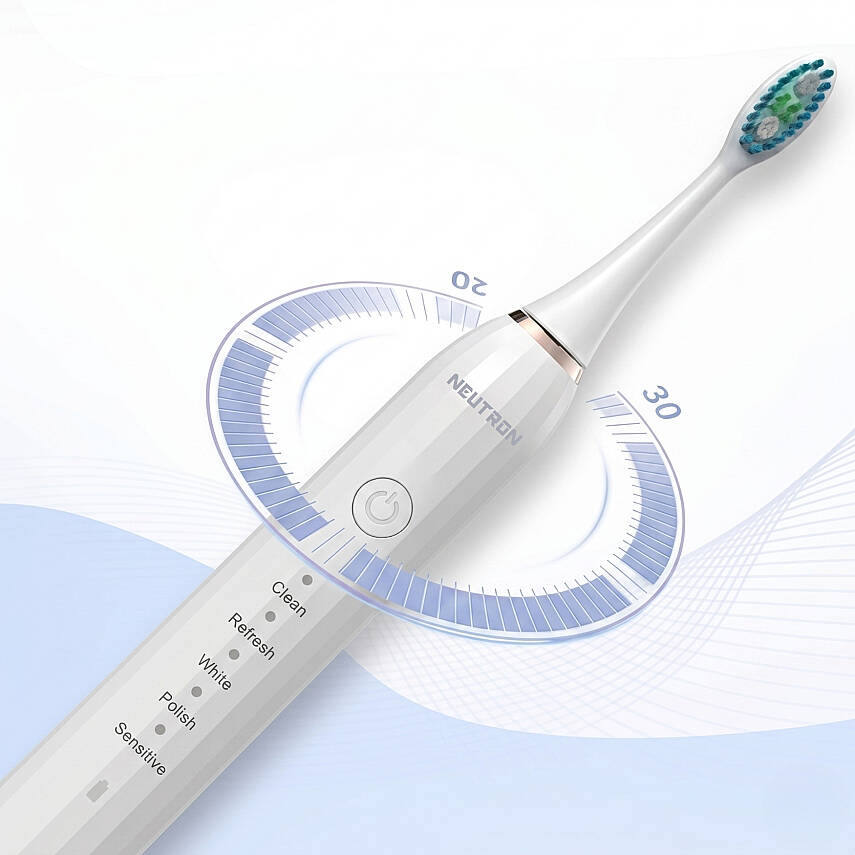 Neutron NTL-TB-01EW Şarjlı Sonik Diş Fırçası Beyaz, 60°C hareketli Başlık - 3